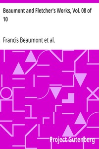 Cover of Beaumont and Fletcher's Works, Vol. 08 of 10