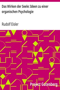 Cover of Das Wirken der Seele: Ideen zu einer organischen Psychologie