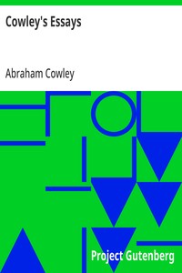 Cover of Cowley's Essays