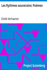 Cover of Les Rythmes souverains: Poèmes