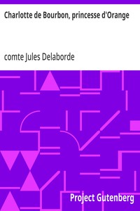 Cover of Charlotte de Bourbon, princesse d'Orange