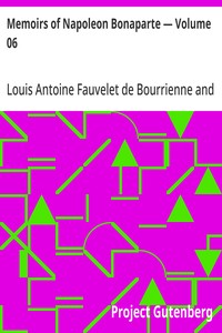 Cover of Memoirs of Napoleon Bonaparte — Volume 06