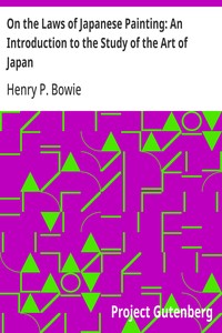 Cover of On the Laws of Japanese Painting: An Introduction to the Study of the Art of Japan