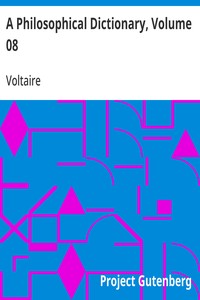 Cover of A Philosophical Dictionary, Volume 08