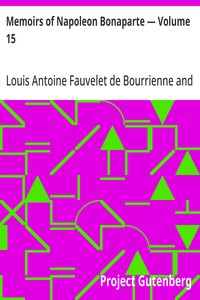 Cover of Memoirs of Napoleon Bonaparte — Volume 15