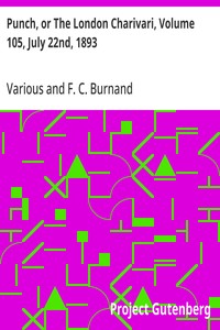 Cover of Punch, or The London Charivari, Volume 105, July 22nd, 1893