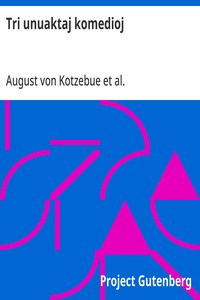 Cover of Tri unuaktaj komedioj