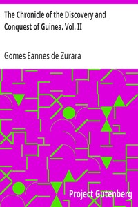 Cover of The Chronicle of the Discovery and Conquest of Guinea. Vol. II