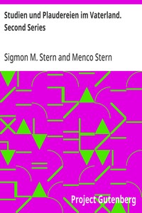 Cover of Studien und Plaudereien im Vaterland. Second Series