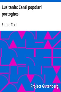 Cover of Lusitania: Canti popolari portoghesi