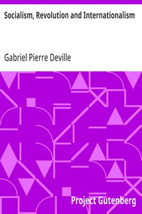 Cover of Socialism, Revolution and Internationalism