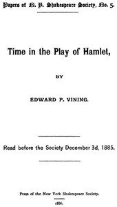 Cover of Time in the Play of Hamlet