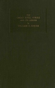 Cover of The Great Steel Strike and its Lessons