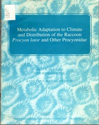 Cover of Metabolic Adaptation to Climate and Distribution of the Raccoon Procyon Lotor and Other Procyonidae