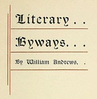 Cover of Literary Byways