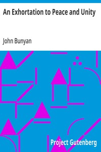 Cover of An Exhortation to Peace and Unity
