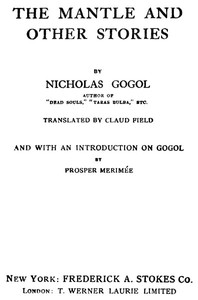 Cover of The Mantle, and Other Stories