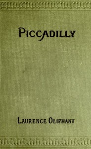 Cover of Piccadilly: A Fragment of Contemporary Biography
