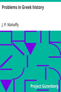 Cover of Problems in Greek history