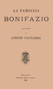 Cover of La famiglia Bonifazio; racconto