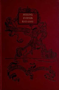Cover of Missing Friends Being the Adventures of a Danish Emigrant in Queensland (1871-1880)