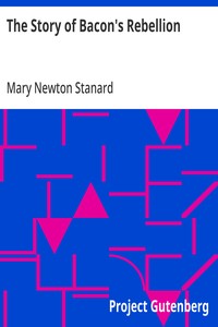 Cover of The Story of Bacon's Rebellion