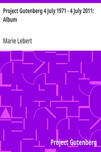 Cover of Project Gutenberg 4 July 1971 - 4 July 2011: Album