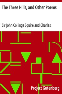 Cover of The Three Hills, and Other Poems