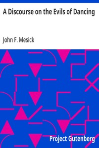 Cover of A Discourse on the Evils of Dancing