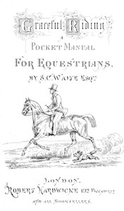 Cover of Graceful Riding: A Pocket Manual for Equestrians