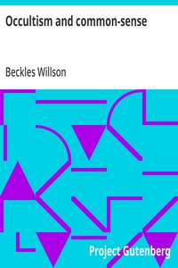 Cover of Occultism and common-sense