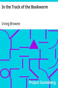 Cover of In the Track of the Bookworm