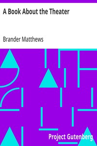 Cover of A Book About the Theater