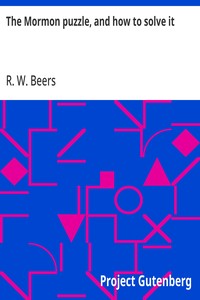 Cover of The Mormon puzzle, and how to solve it