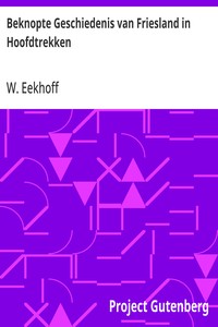 Cover of Beknopte Geschiedenis van Friesland in Hoofdtrekken
