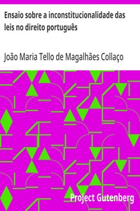 Cover of Ensaio sobre a inconstitucionalidade das leis no direito português