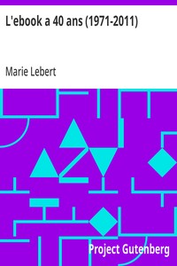 Cover of L'ebook a 40 ans (1971-2011)