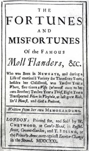 Cover of The Fortunes and Misfortunes of the Famous Moll Flanders