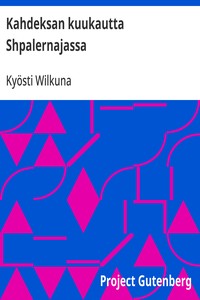 Cover of Kahdeksan kuukautta Shpalernajassa
