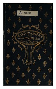 Cover of Americanisms and Briticisms; with other essays on other isms