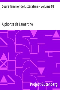 Cover of Cours familier de Littérature - Volume 08