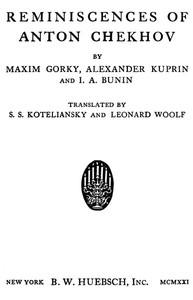 Cover of Reminiscences of Anton Chekhov