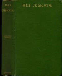 Cover of Res Judicatæ: Papers and Essays