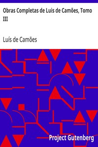 Cover of Obras Completas de Luis de Camões, Tomo III