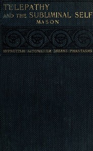 Cover of Telepathy and the Subliminal Self
