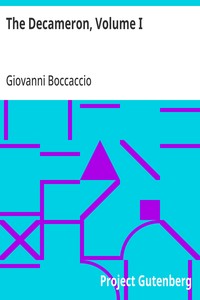 Cover of The Decameron, Volume I