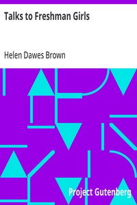 Cover of Talks to Freshman Girls