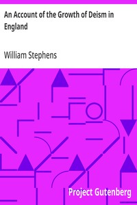 Cover of An Account of the Growth of Deism in England