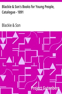 Cover of Blackie & Son's Books for Young People, Catalogue - 1891