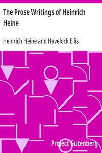 Cover of The Prose Writings of Heinrich Heine